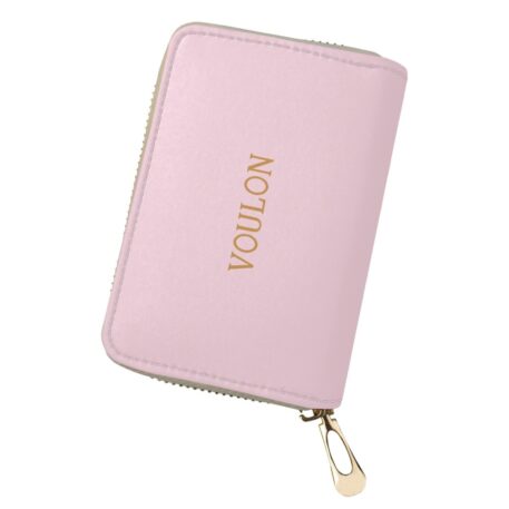 VOULON Card wallets Pocket wallets Women's credit card holder wallet zipper PU leather card holde